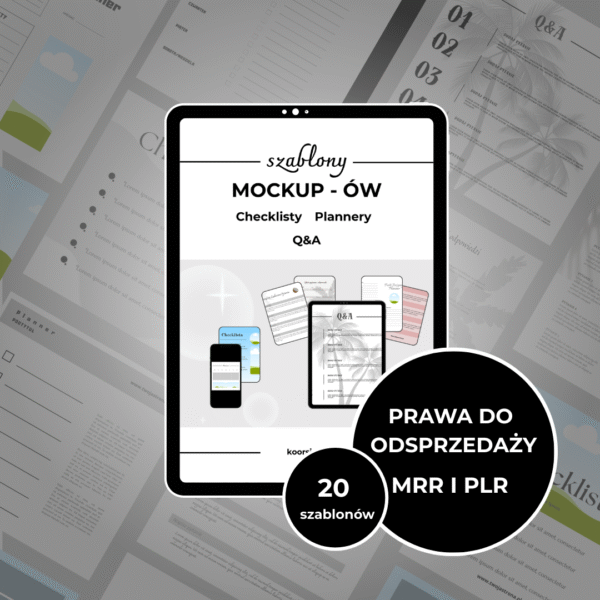 MOCKUPY (MRR I PLR) - Checlisty, Plannery, Q&A