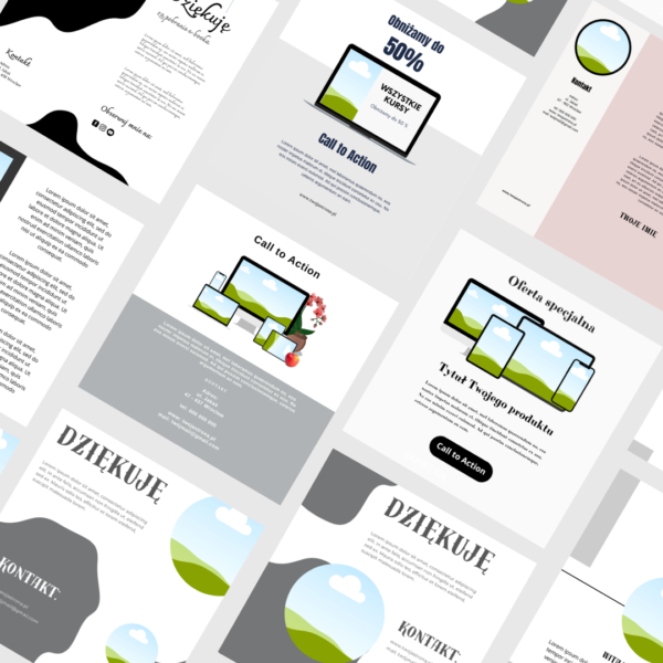 MOCKUPY (MRR I PLR) - Przywitanie, Kontakt, Podsumowanie, Call to Action - obrazek 2
