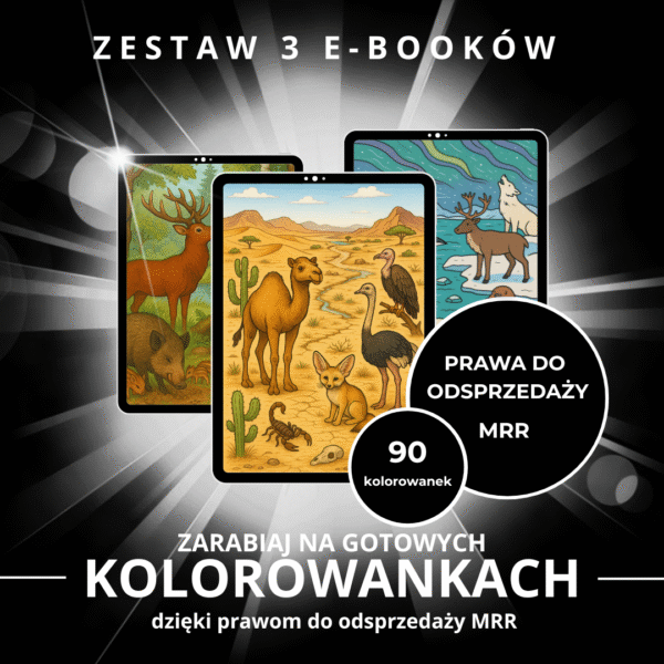 Zestaw Kolorowanek (MRR) - Zwierzęta Pustynne, Zwierzęta Leśne, Zwierzęta Polarne/Arktyczne
